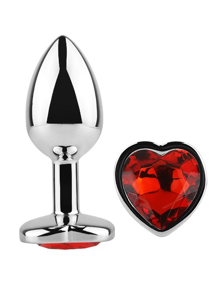 Diamond Heart Butt Plug Large  AT 1225